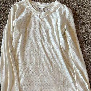 Women’s White Zyia Chill Perforated Long Sleeve